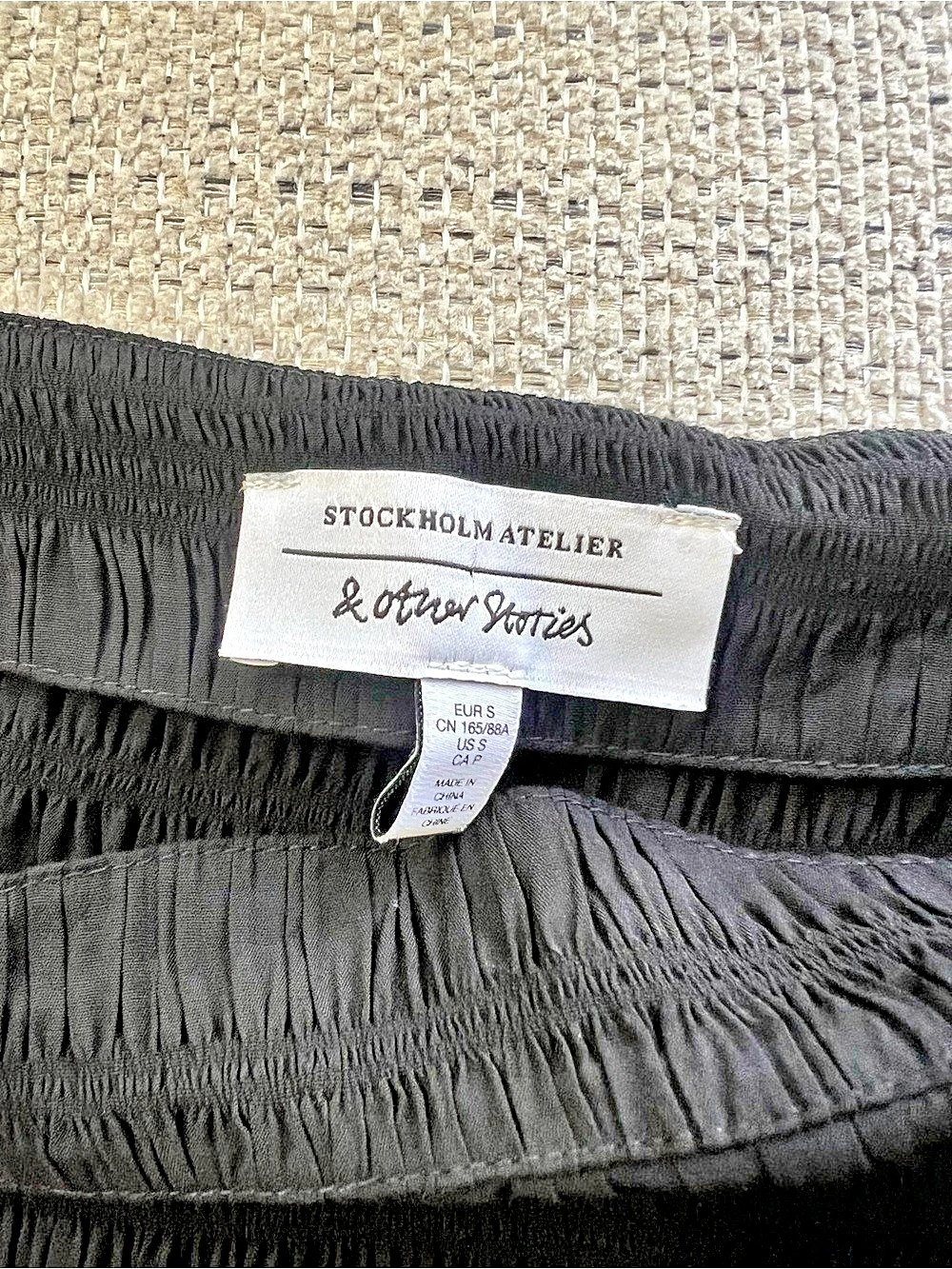 & Other Stories Smocked Boat-Neck Top